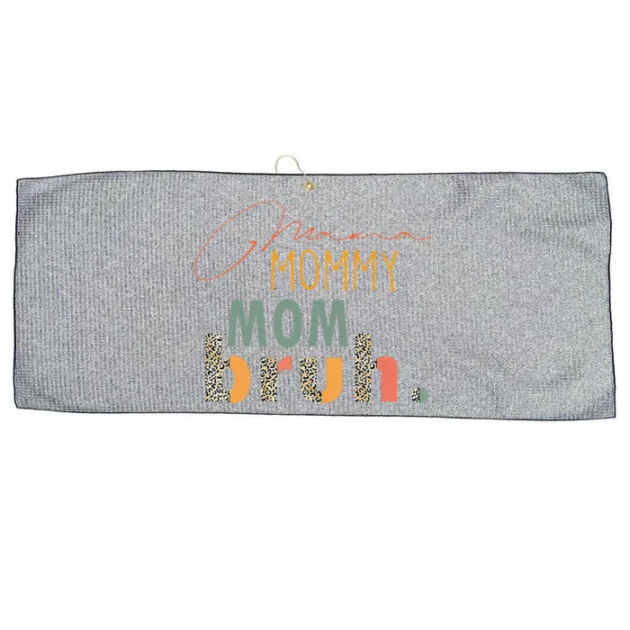 Mama Mommy Mom Bruh Mommy And Me Funny Bboy Mom Life Gift Large Microfiber Waffle Golf Towel