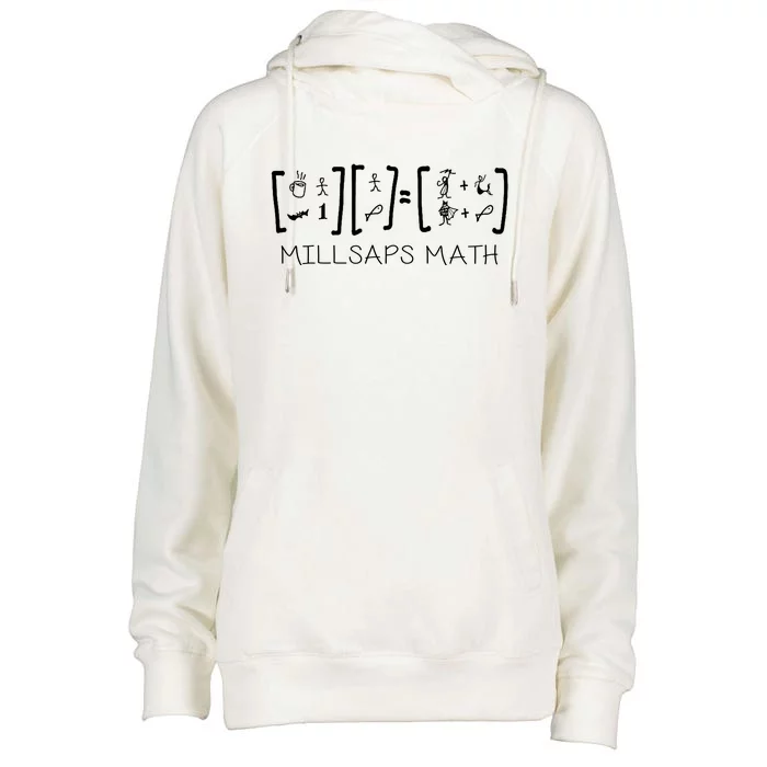 Millsaps Math Multiplication Womens Funnel Neck Pullover Hood