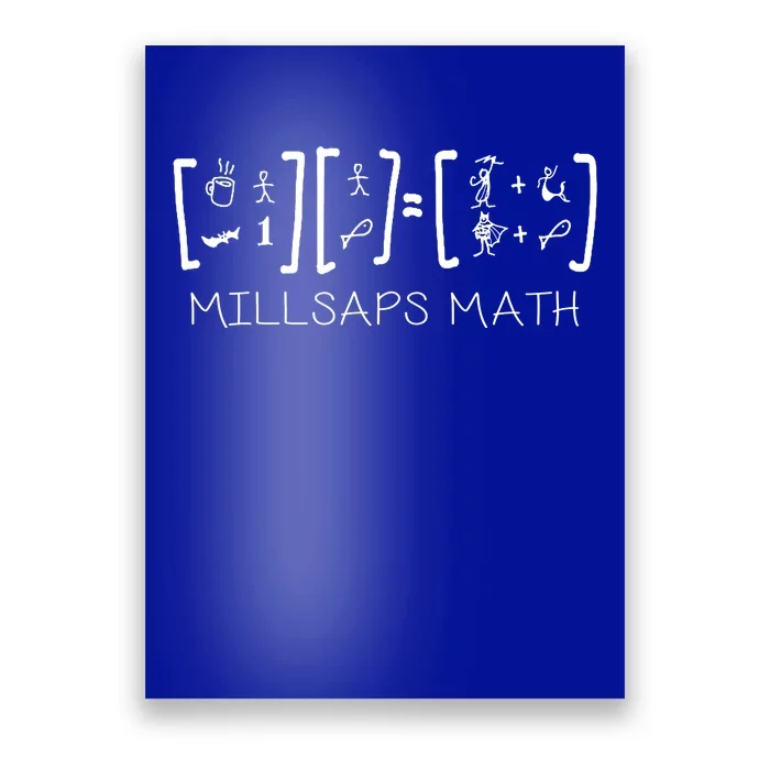 Millsaps Math Multiplication Poster