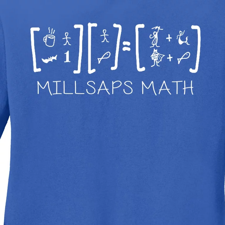 Millsaps Math Multiplication Ladies Long Sleeve Shirt