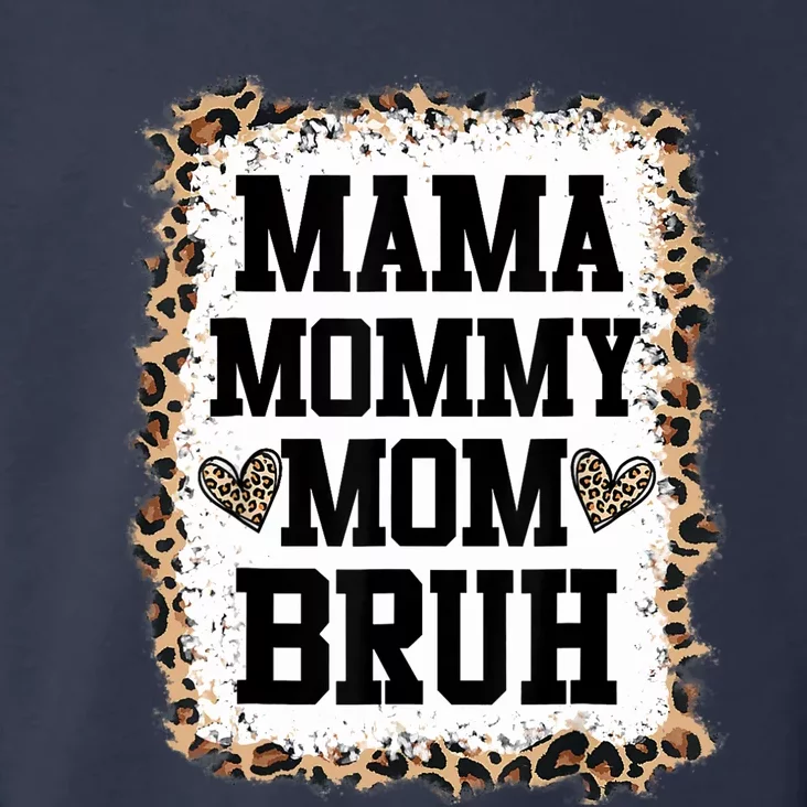 Mama Mommy Mom Bruh Bleached Leopard Mother Day Toddler Hoodie