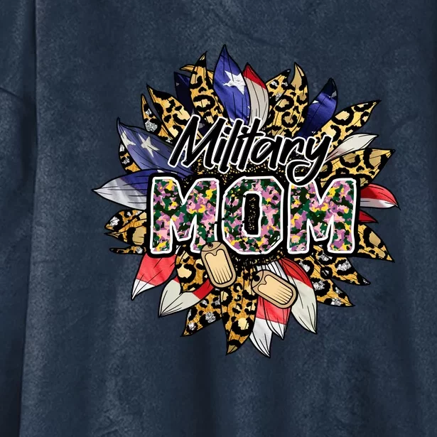 Military Mom Hooded Wearable Blanket