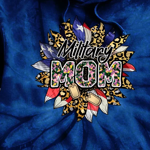 Military Mom Tie Dye Hoodie