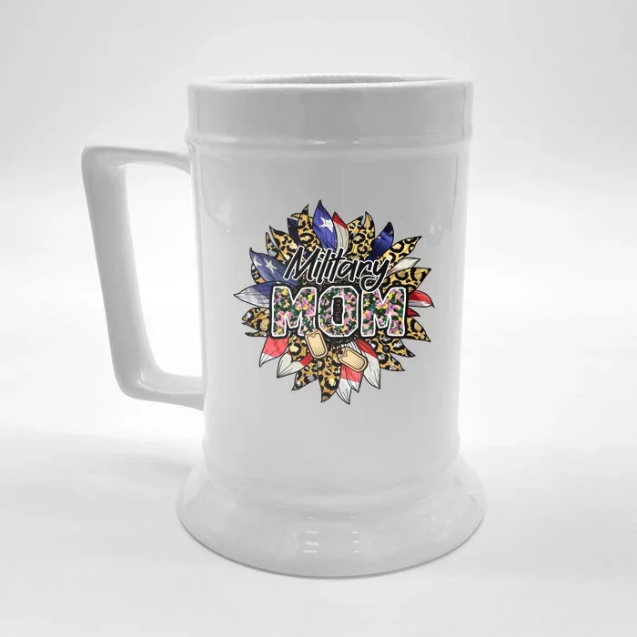 Military Mom Front & Back Beer Stein