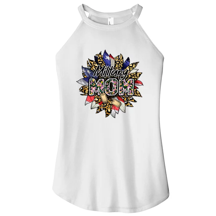 Military Mom Women’s Perfect Tri Rocker Tank