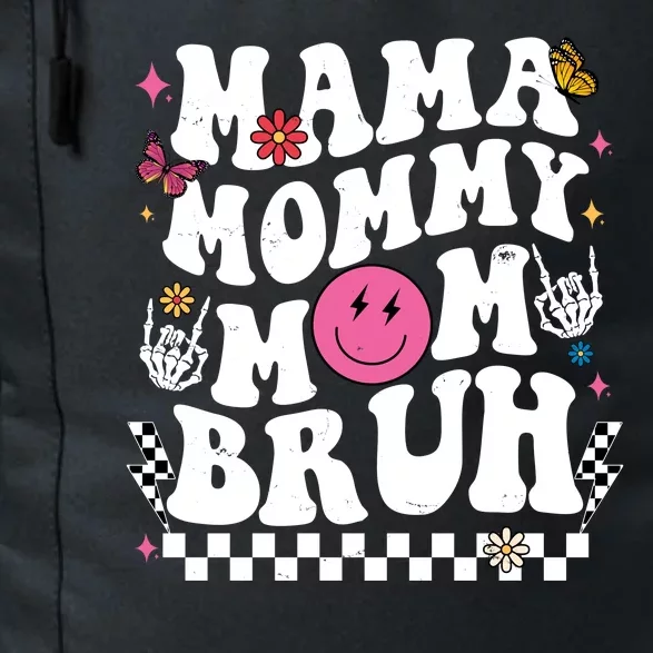 Mama Mommy Mom Bruh Retro Smile Face Daily Commute Backpack