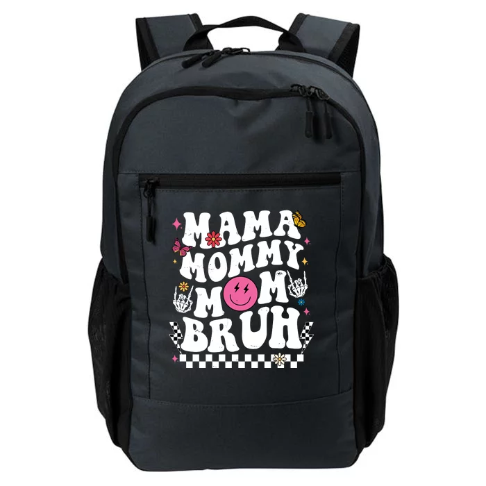 Mama Mommy Mom Bruh Retro Smile Face Daily Commute Backpack