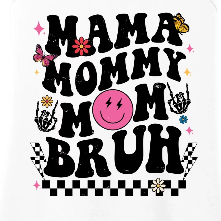 Mama Mommy Mom Bruh Retro Smile Face Ladies Essential Tank