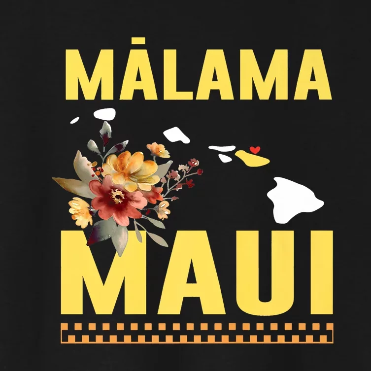 Malama Maui Malama Strong Hawaii Women's Crop Top Tee