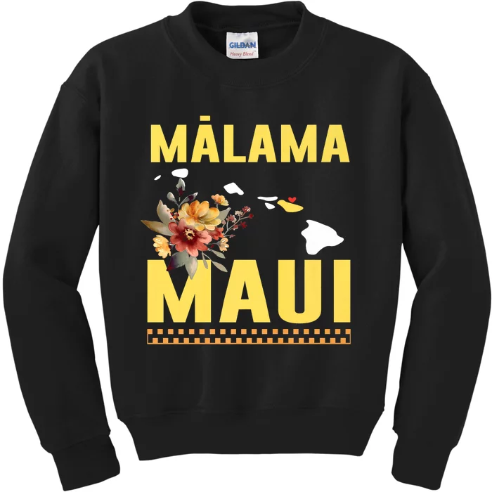 Malama Maui Malama Strong Hawaii Kids Sweatshirt