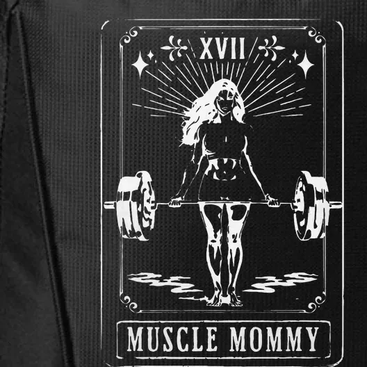 Muscle Mom Mommy Tarot Card Mama Happy MotherS Day City Backpack