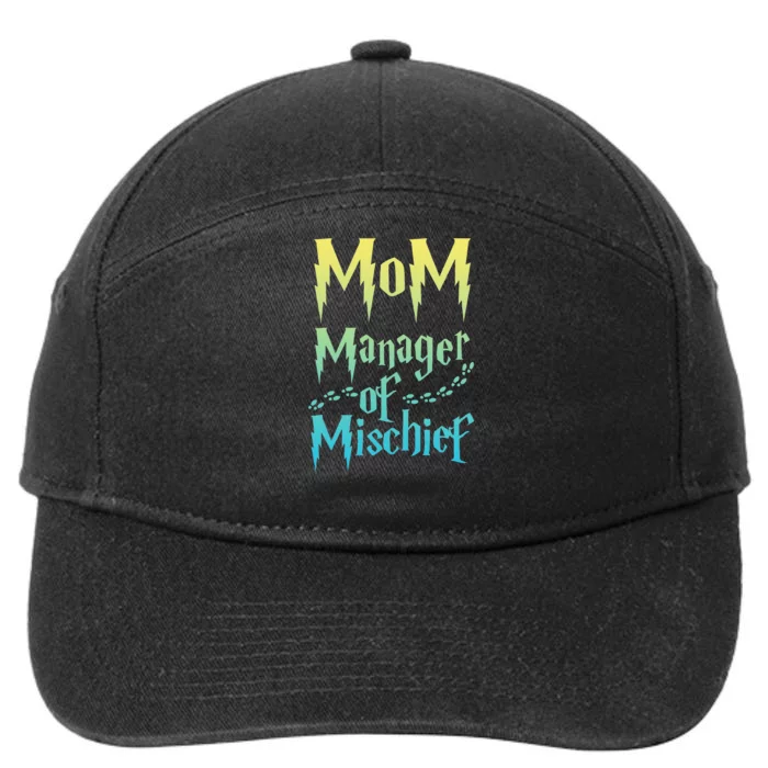 Magical Mom Manager of Mischief 7-Panel Snapback Hat