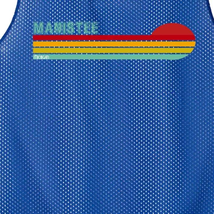 Manistee Michigan Mesh Reversible Basketball Jersey Tank