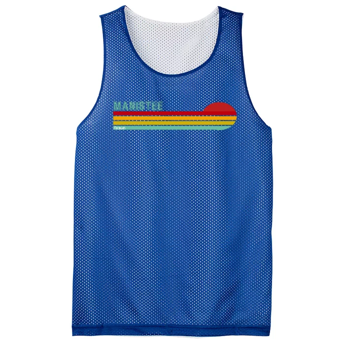 Manistee Michigan Mesh Reversible Basketball Jersey Tank