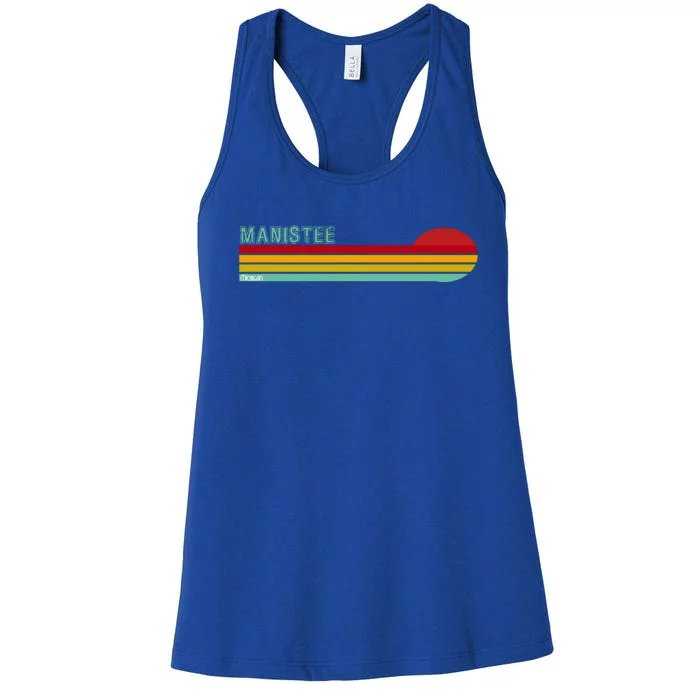 Manistee Michigan Women's Racerback Tank