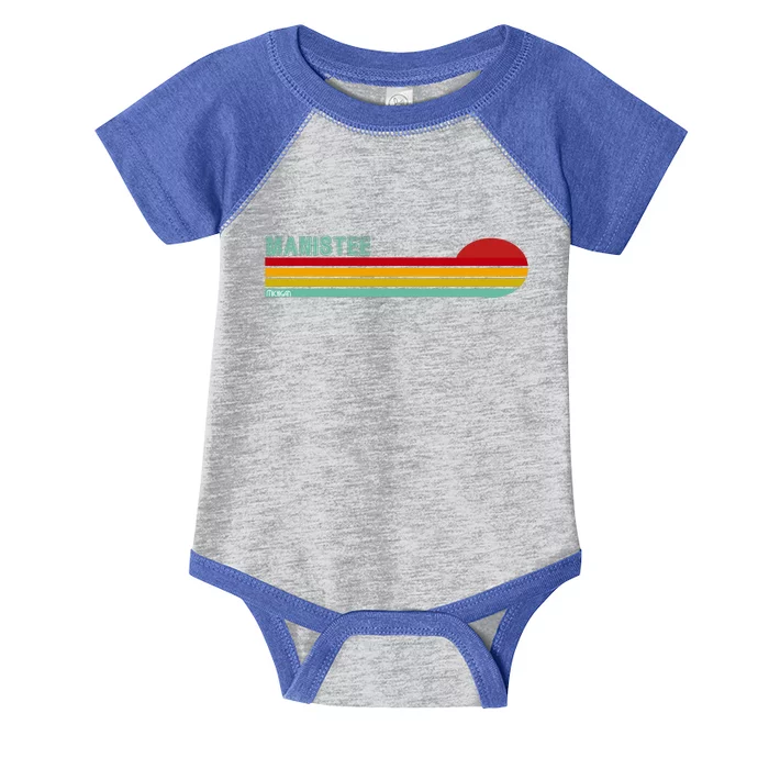 Manistee Michigan Infant Baby Jersey Bodysuit