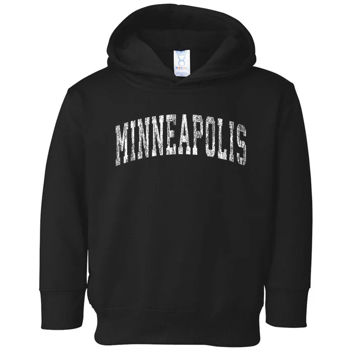 Minneapolis Minnesota Mn Vintage Toddler Hoodie