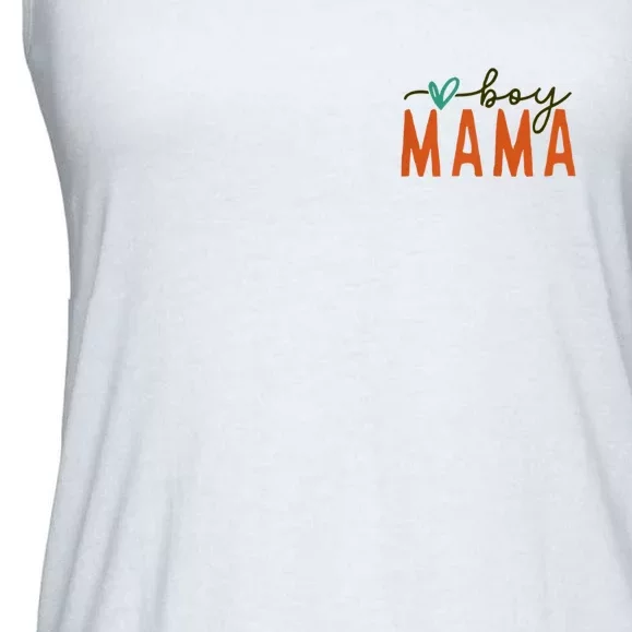 Mama Ma Mommy Mom Bruh Front & Back Ladies Essential Flowy Tank