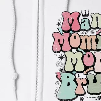 Mama Mommy Mom Bruh Mother's Day For Mom Mommy Full Zip Hoodie