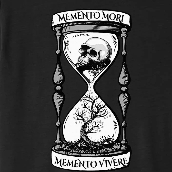 Memento Mori Memento Vivere Skull Design Stoic Memento Mori ChromaSoft Performance T-Shirt