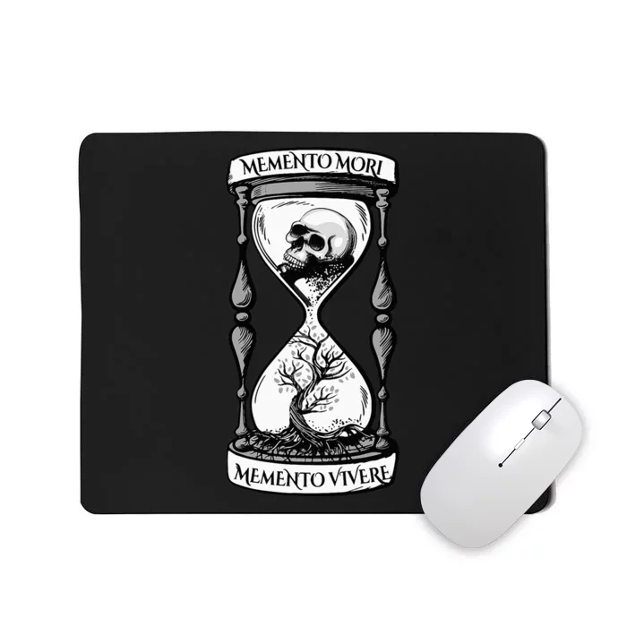 Memento Mori Memento Vivere Skull Design Stoic Memento Mori Mousepad