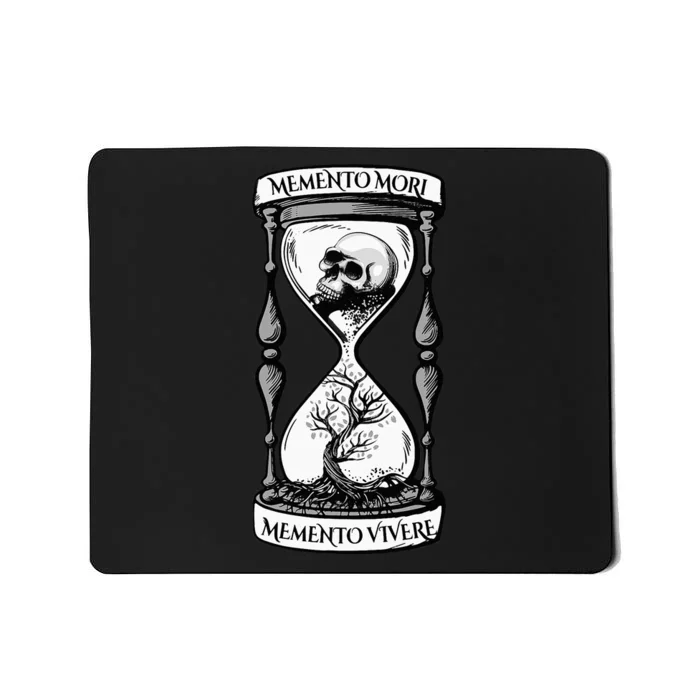 Memento Mori Memento Vivere Skull Design Stoic Memento Mori Mousepad