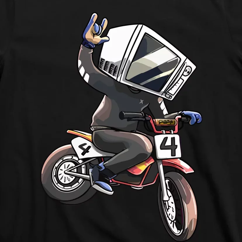 Makethehoodsmile Microwave Man Bike T-Shirt