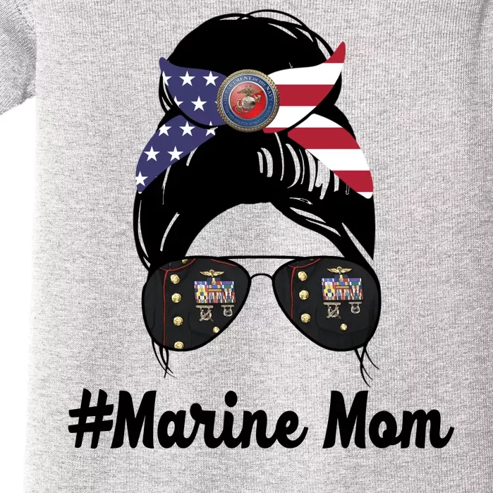 Marine Mom Baby Bodysuit