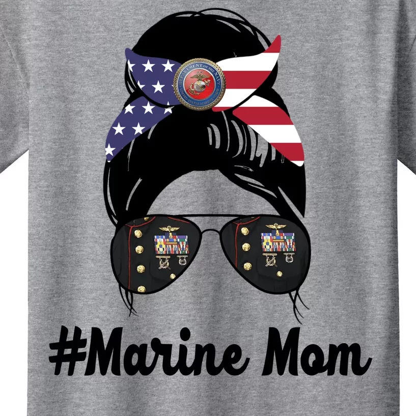 Marine Mom Kids T-Shirt