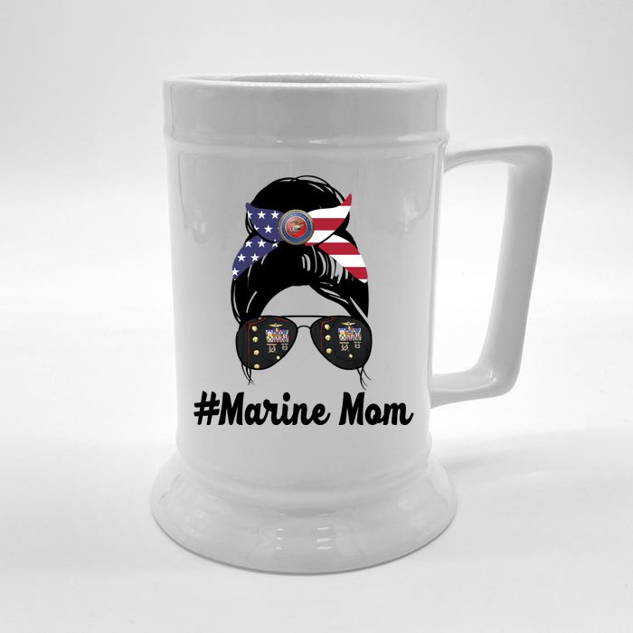 Marine Mom Front & Back Beer Stein