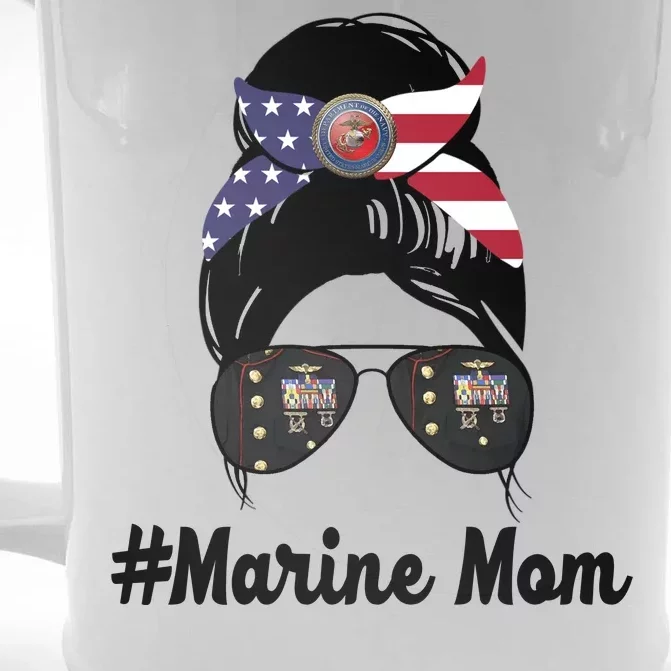 Marine Mom Front & Back Beer Stein