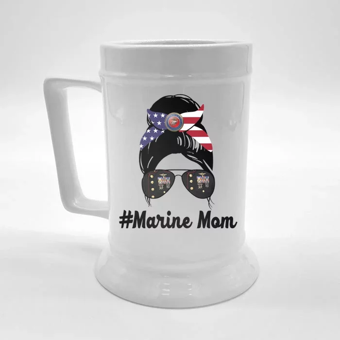 Marine Mom Front & Back Beer Stein