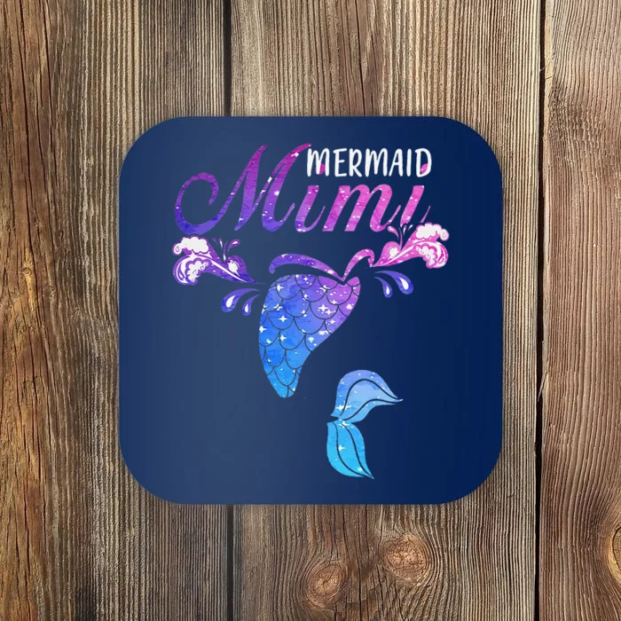 Mermaid Mimi Mermaid Birthday Party Mother's Day Coaster