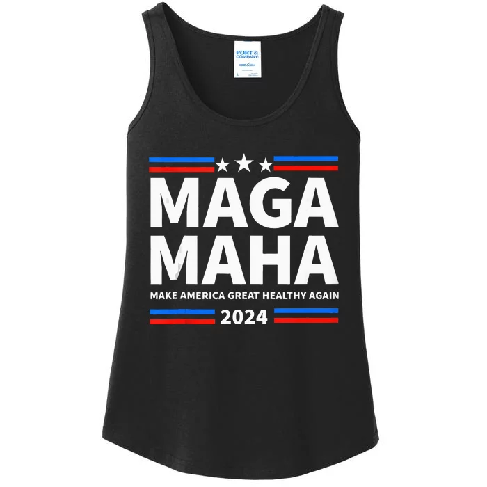 Maha Maga Make America Healthy Great Again Trump Kennedy Ladies Essential Tank