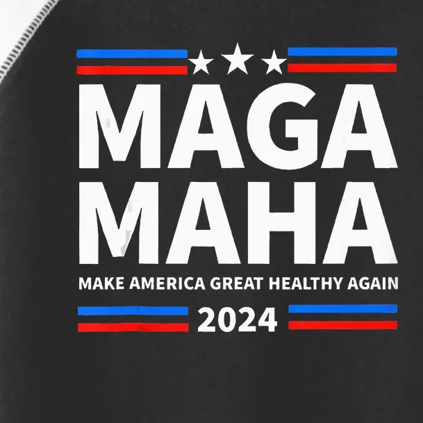 Maha Maga Make America Healthy Great Again Trump Kennedy Toddler Fine Jersey T-Shirt