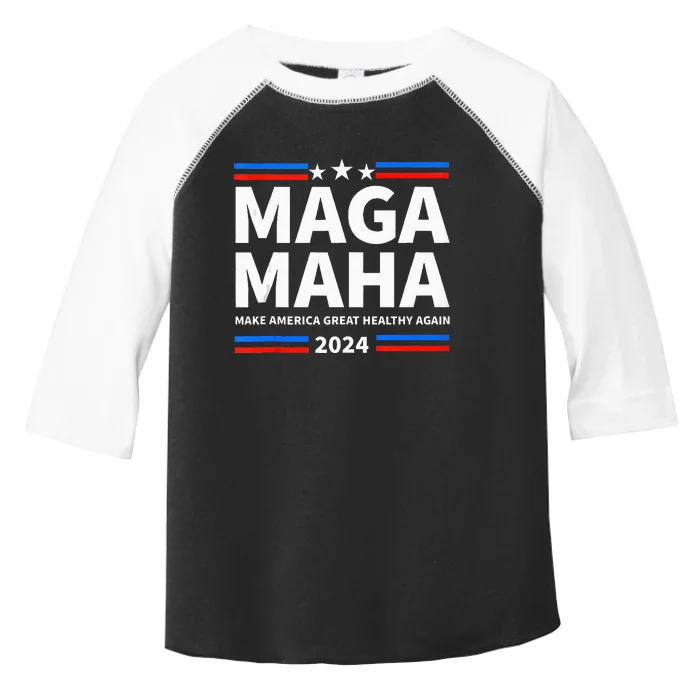 Maha Maga Make America Healthy Great Again Trump Kennedy Toddler Fine Jersey T-Shirt