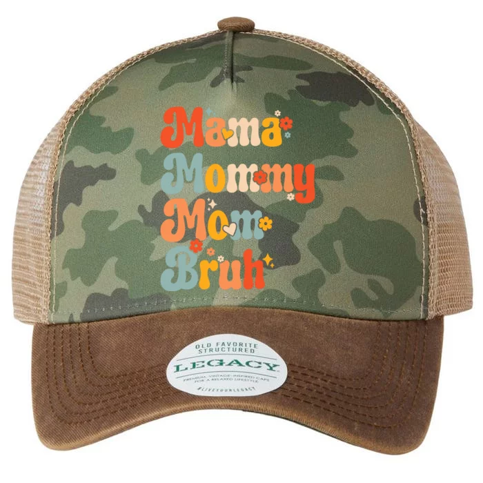 Mama Mommy Mom Bruh Mothers Day Vintage Funny Mother Legacy Tie Dye Trucker Hat