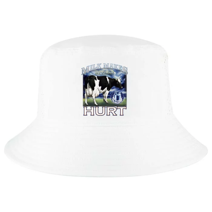 Milk Makes My Tummy Hurt Funny Meme Lactose Tolerant Gift Cool Comfort Performance Bucket Hat