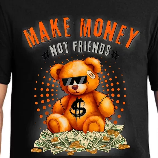 Money Maker Make Money Not Friends Bear Pajama Set