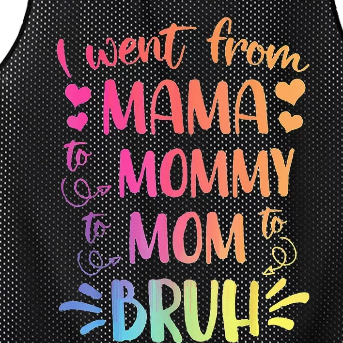 Mama Mommy Mom Bruh Mommy And Me Leopard Mother's Day Gifts Mesh Reversible Basketball Jersey Tank