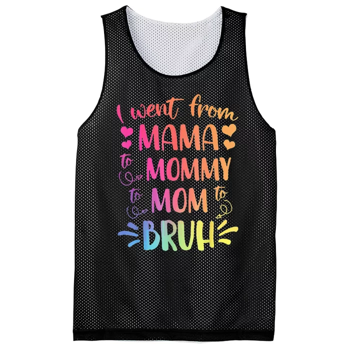 Mama Mommy Mom Bruh Mommy And Me Leopard Mother's Day Gifts Mesh Reversible Basketball Jersey Tank