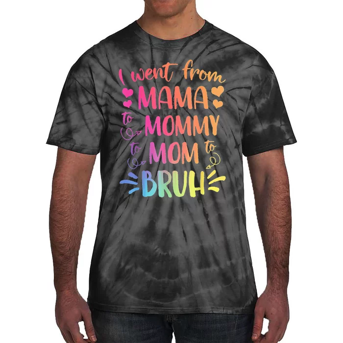 Mama Mommy Mom Bruh Mommy And Me Leopard Mother's Day Gifts Tie-Dye T-Shirt