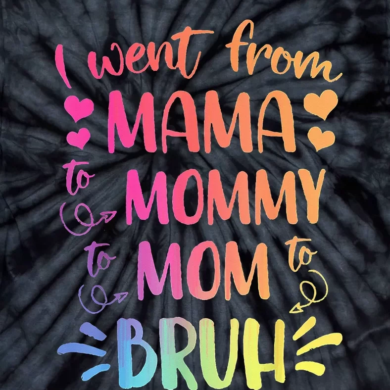 Mama Mommy Mom Bruh Mommy And Me Leopard Mother's Day Gifts Tie-Dye T-Shirt