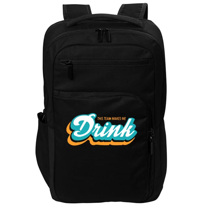 Miami Makes Me Drink Gift For Football Fan Sport Impact Tech Backpack