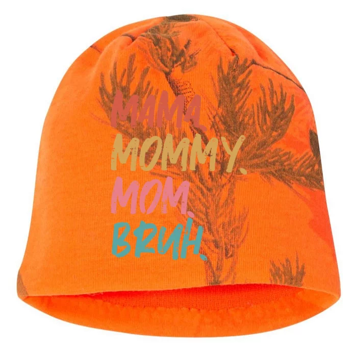 Mama Mommy Mom Bruh Funny Mothers Day Gift From Son Kati - Camo Knit Beanie