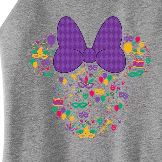 Minnie Mouse Mardi Gras Carnival Holiday Icon Women’s Perfect Tri Rocker Tank