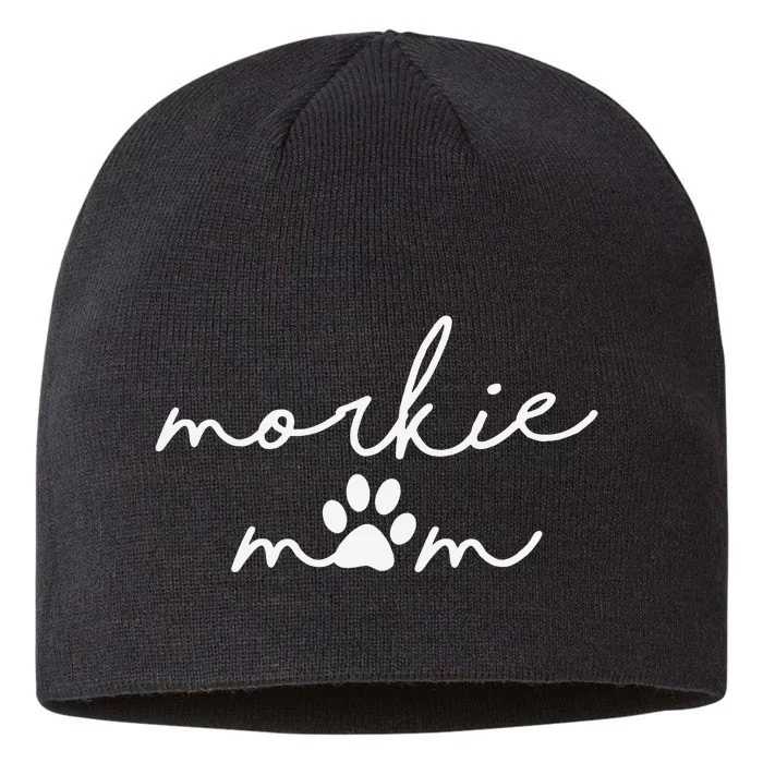 Morkie Mom Maltese Yorkie Mix Dog Mama 8 1/2in Sustainable Knit Beanie