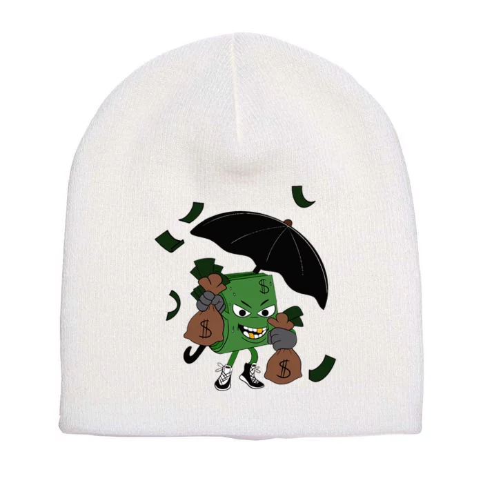 Money Man Money Bag Short Acrylic Beanie