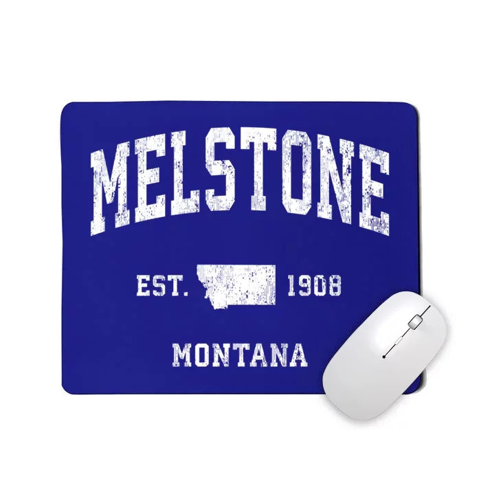 Melstone Montana Mt Vintage Athletic Sports Design Gift Mousepad