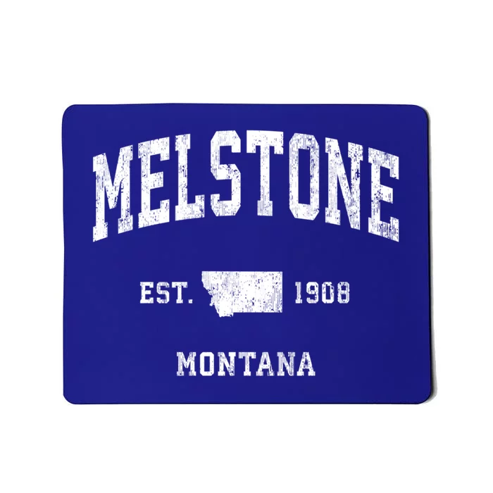 Melstone Montana Mt Vintage Athletic Sports Design Gift Mousepad